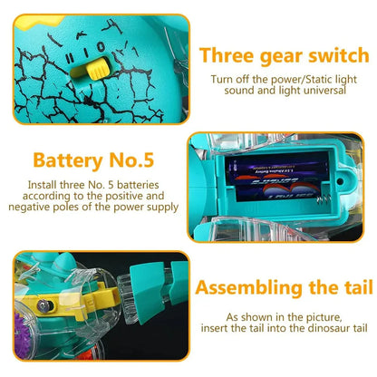 Glödande Dino Äventyrsleksak