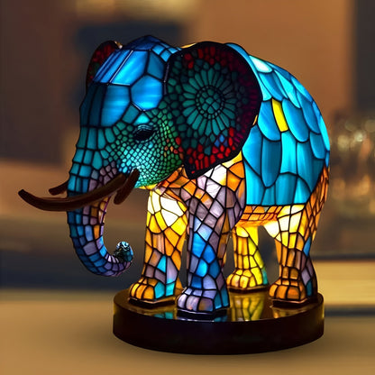 MythGlow – Bordsbelysning med djurmotiv, mjukt ljus och magisk design med drake eller elefant