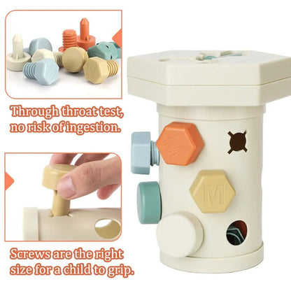 Montessori skruvar leksaksset