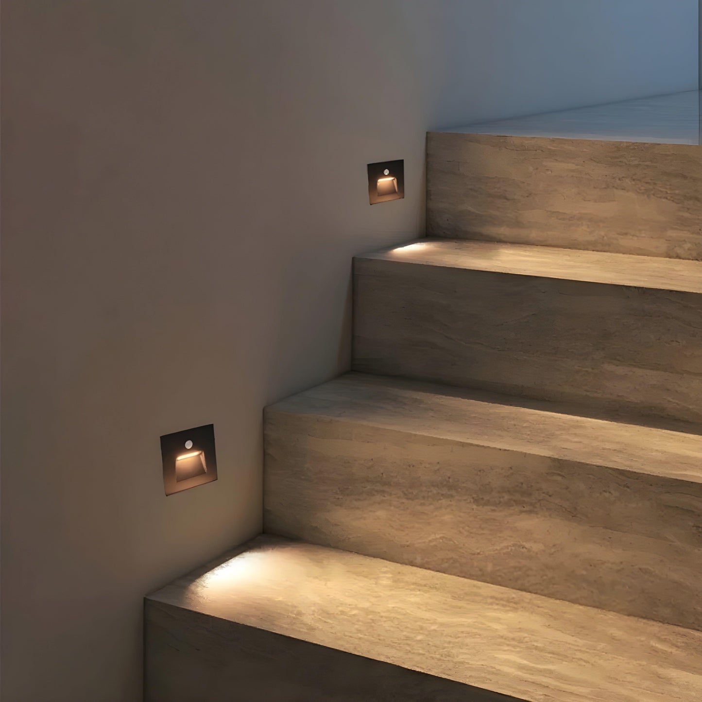 LED-utomhusvägglampa med rörelsesensor – Vattentät nattlampa för trädgård och terrass