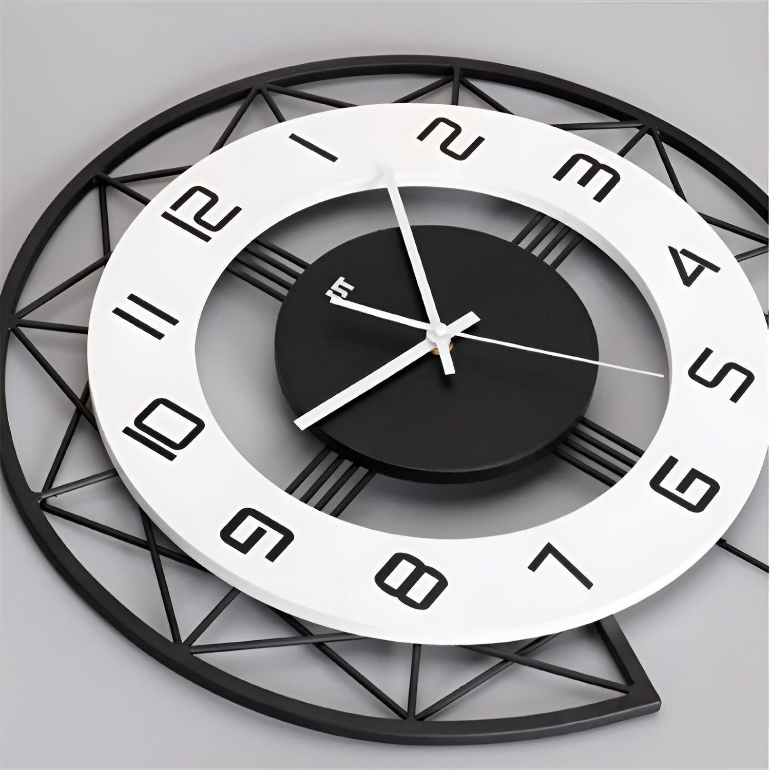 NordicFlair Klocka - Modern Nordisk Hem Konst Trä Klocka