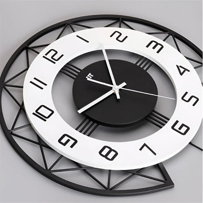 NordicFlair Klocka - Modern Nordisk Hem Konst Trä Klocka