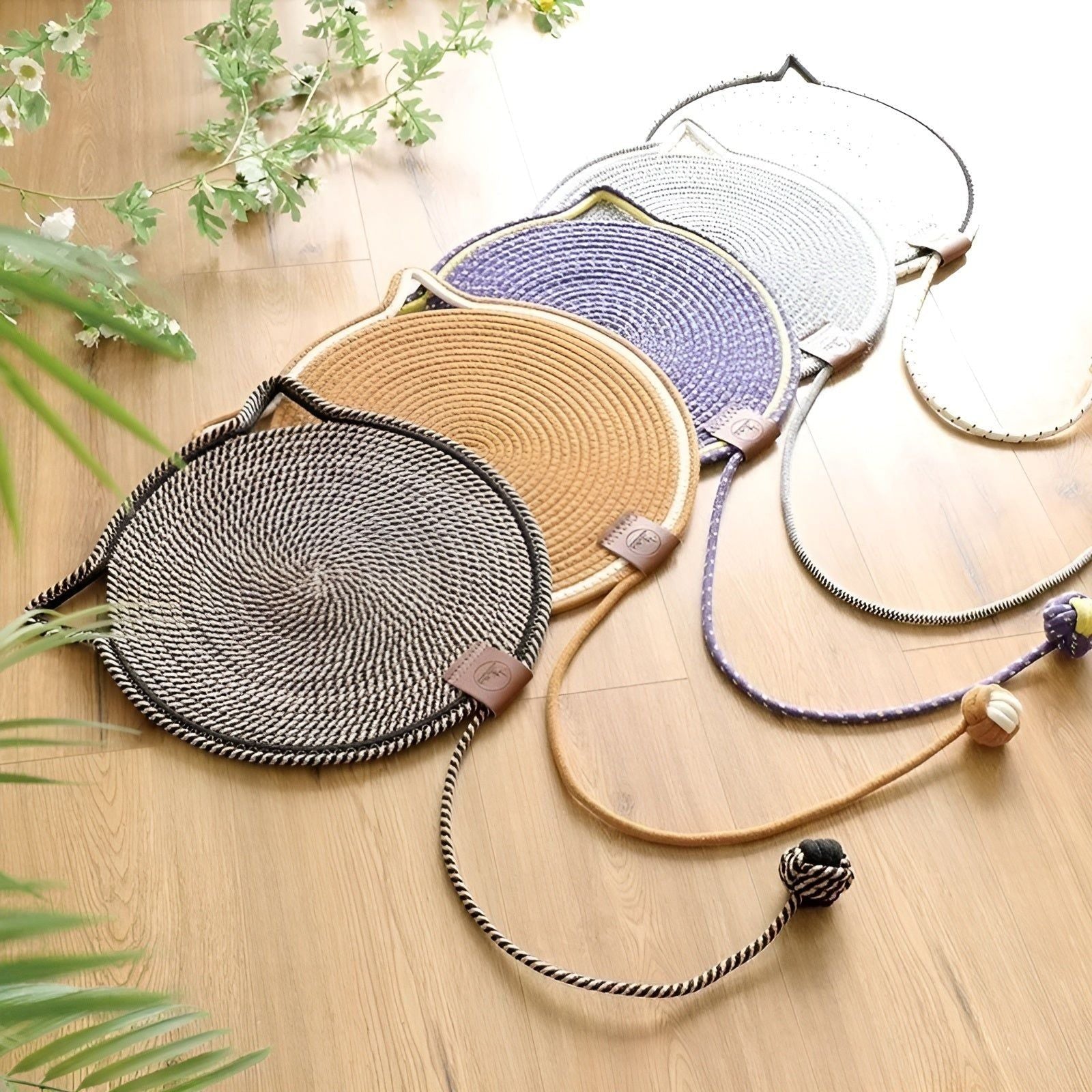 PurrRope Mat - Bomullrep Katt Klösmatta