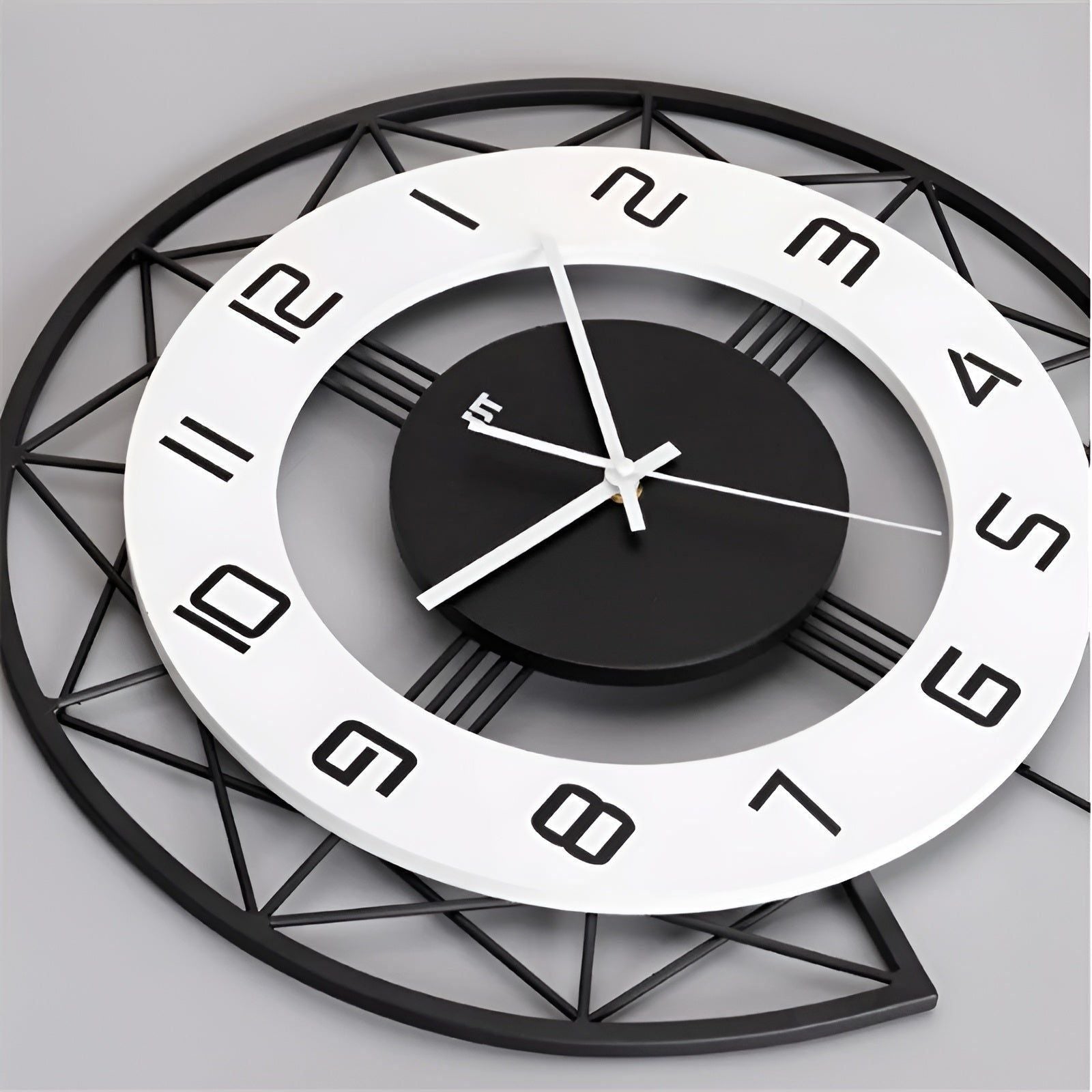 NordicFlair Klocka - Modern Nordisk Hem Konst Trä Klocka