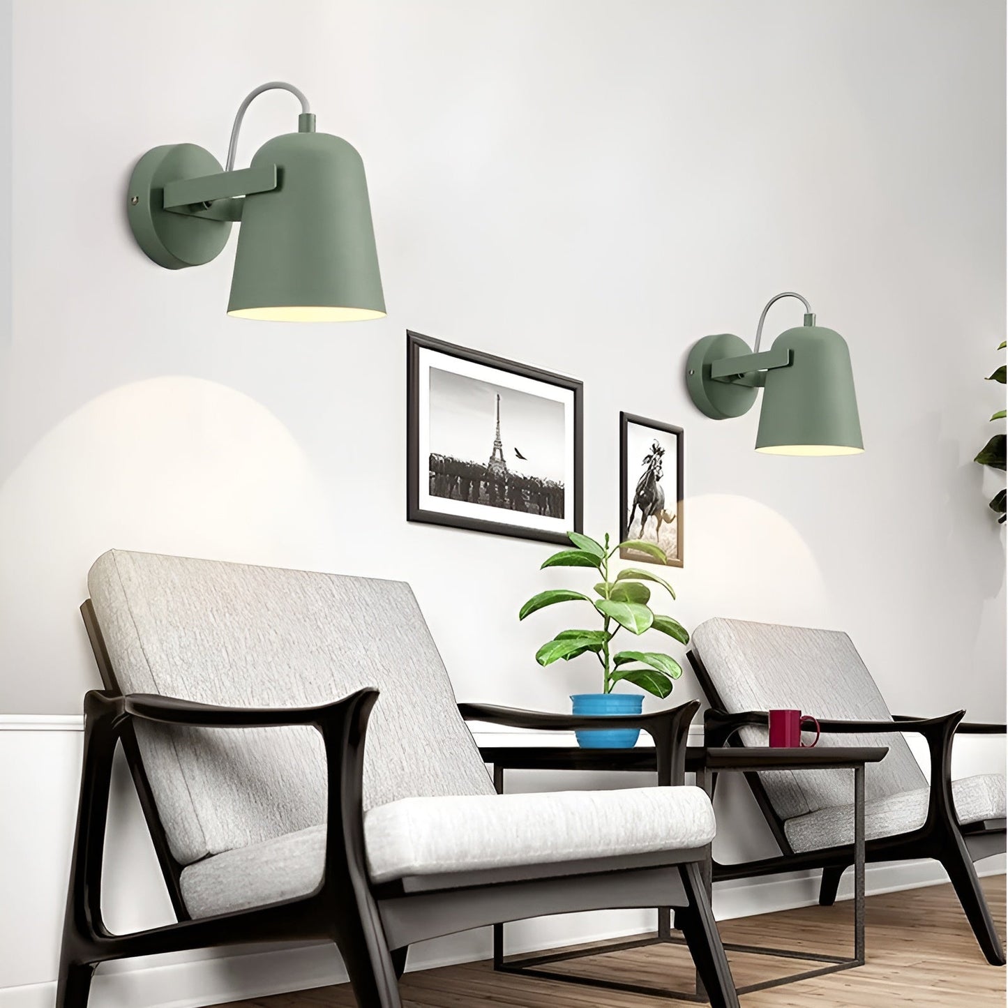 LED-vägglampa i skandinavisk stil – Aluminium & LED | Dekorativ belysning för hemmet