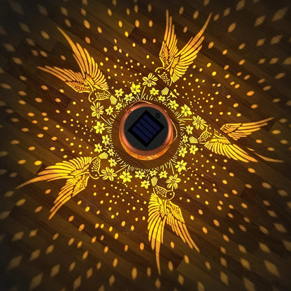 GlowWing Haven - Solar-Hummingbird-Garden Lantern