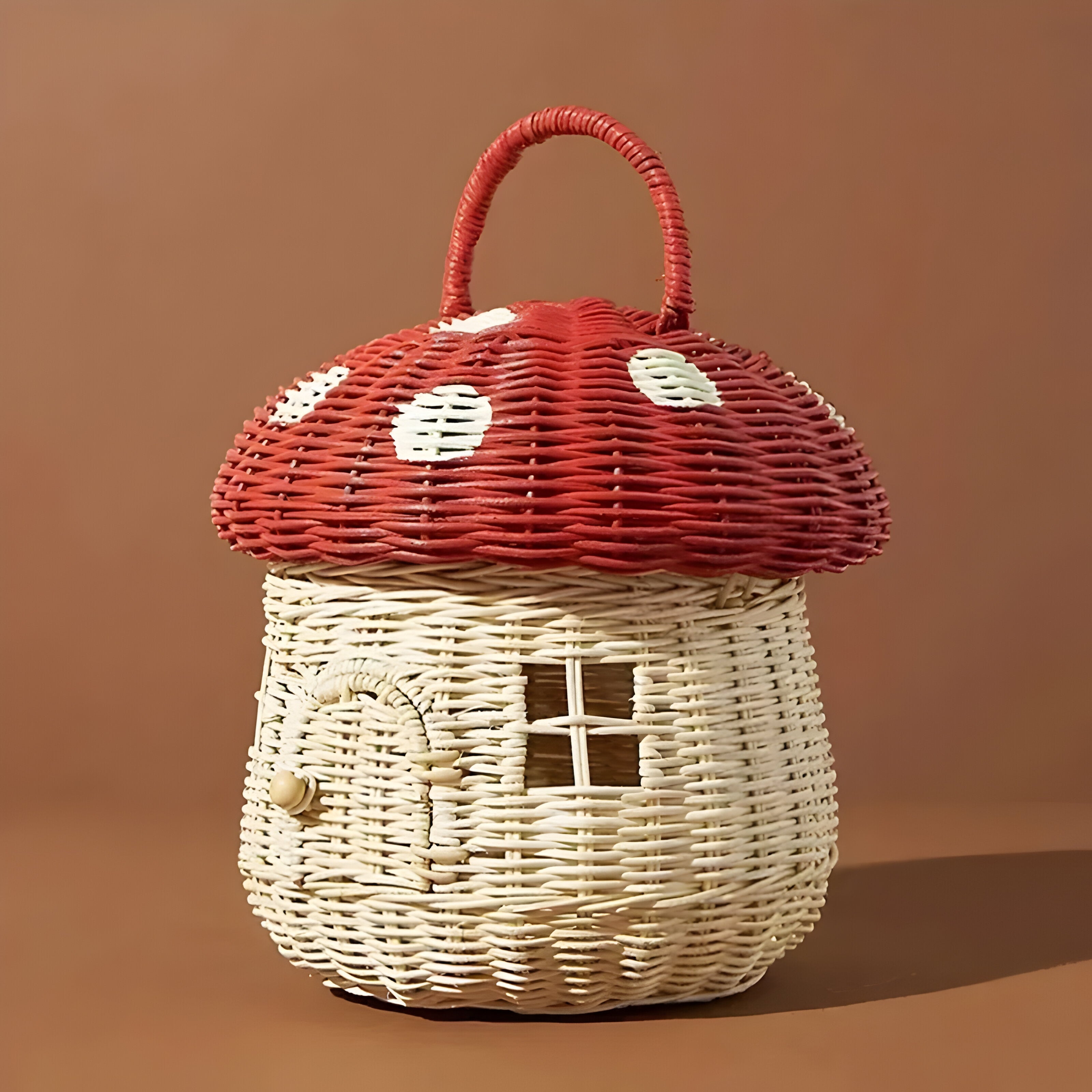 SunnySprout Korg - Rattanfällande Svampkorg