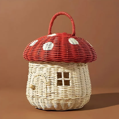 SunnySprout Korg - Rattanfällande Svampkorg