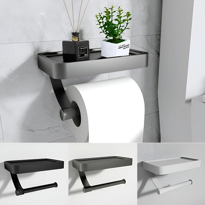 Toalettpapperhållare – Självhäftande &amp; Inga borrningar | Modern badrumsaccessoar