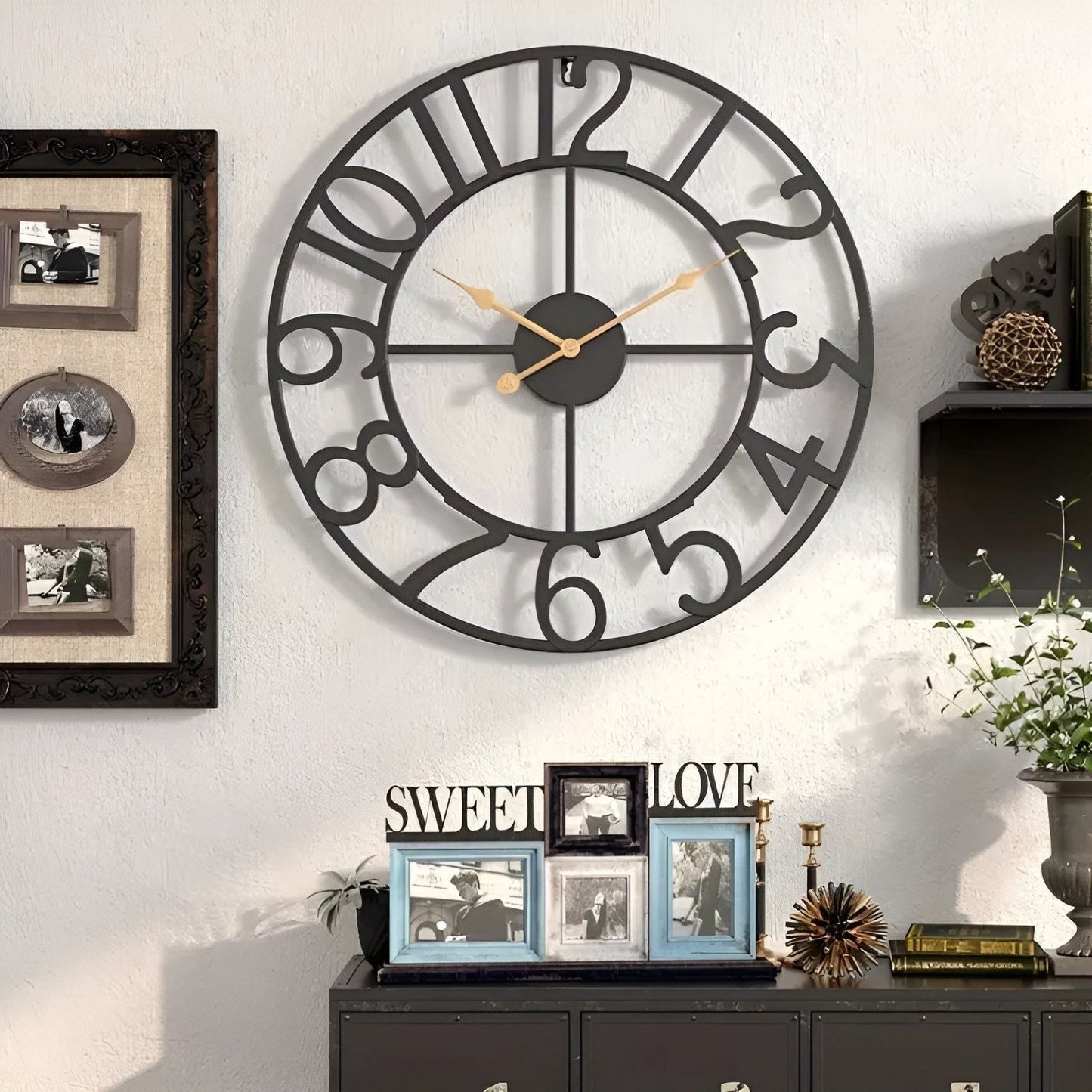 RetroTime – Stilig retro digital väggklocka med stor och lättläst display