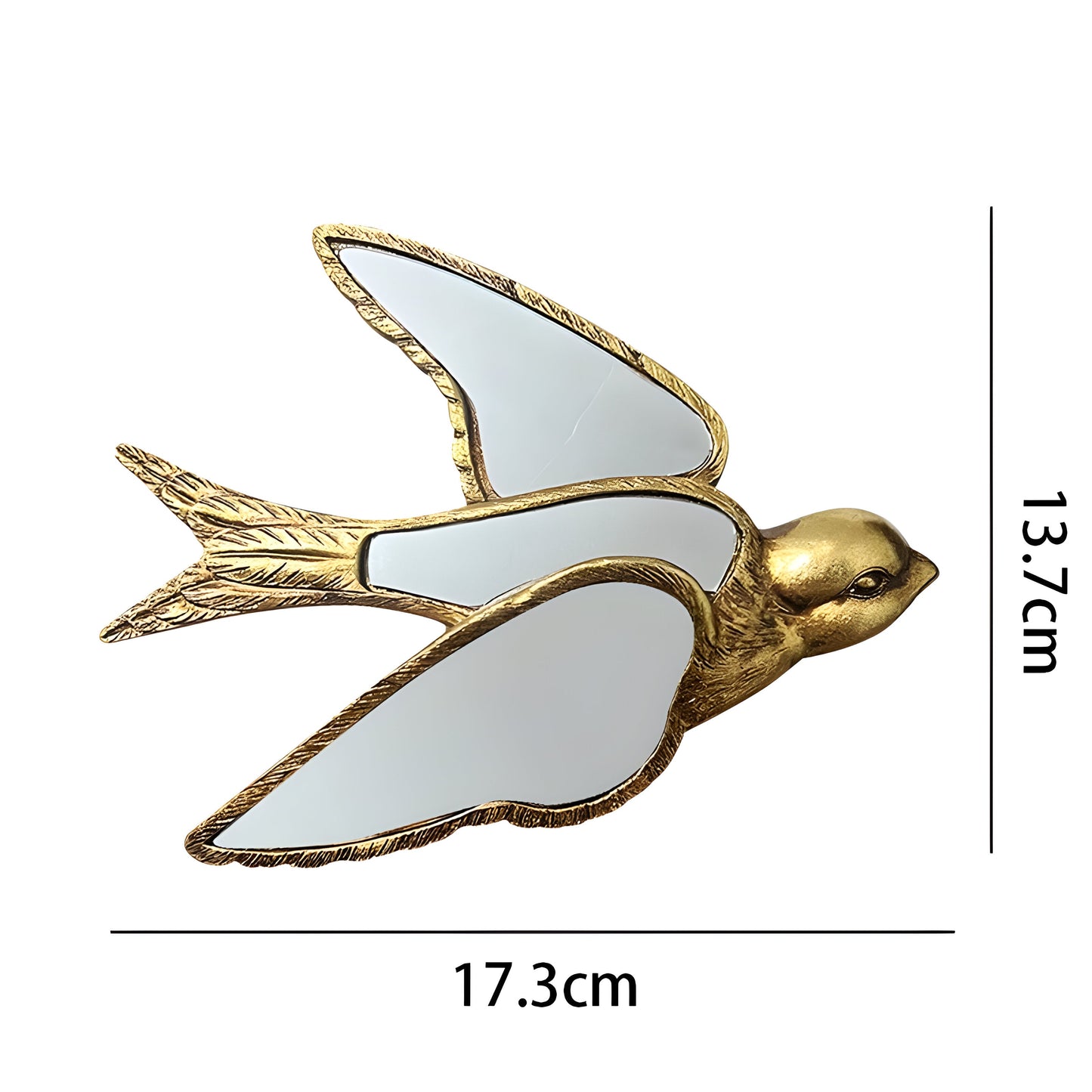 GildedWings Spegel – Dekorativ Vintage Skogsspegel