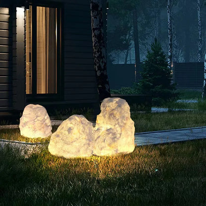 Trädgårdssten Utomhuslampa