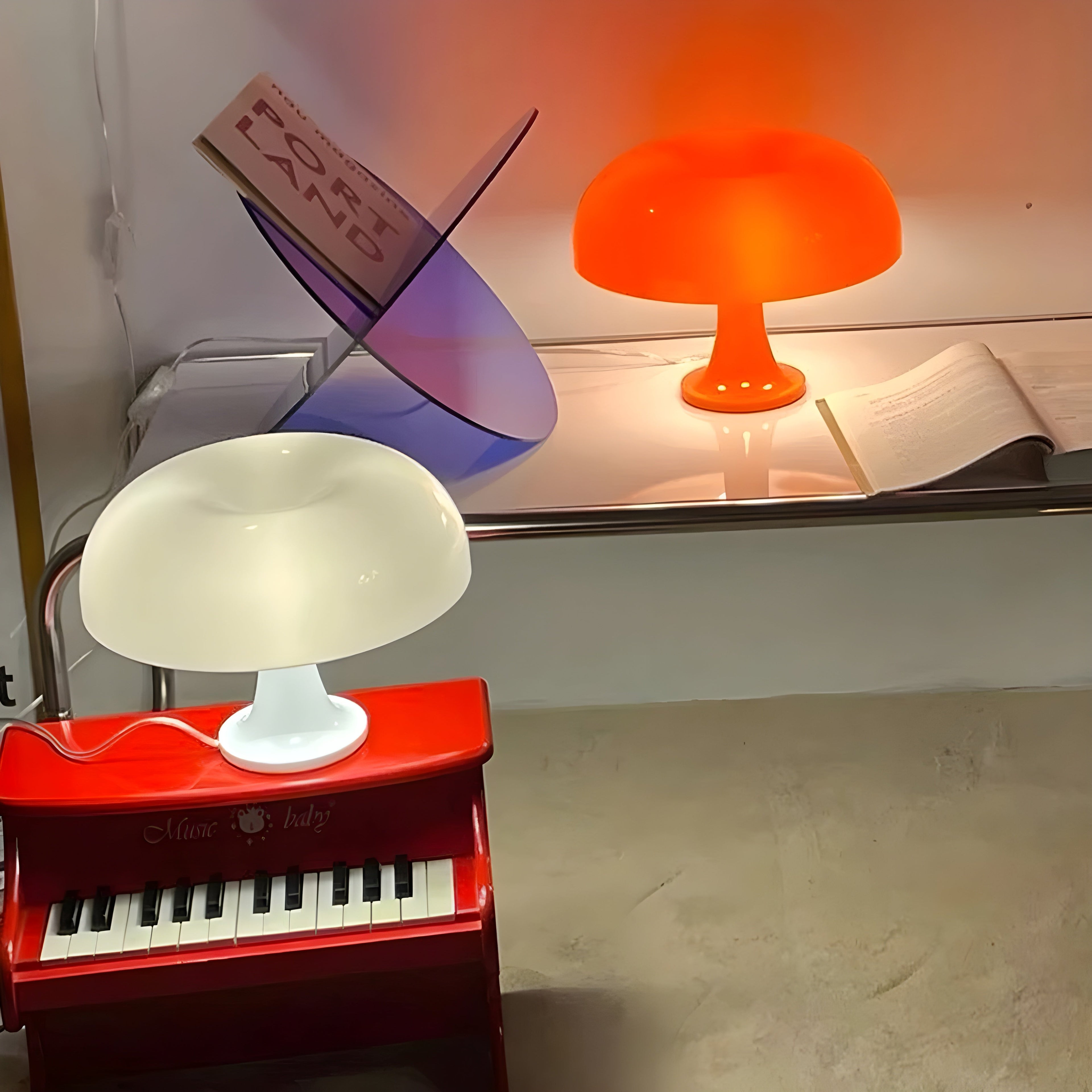 AuraMush Light – Minimalistisk Trådlös LED-Svamplampa