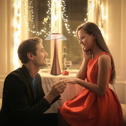 Carvallo - LED Bordslampa i Kristall med Atmosfärsprojektion