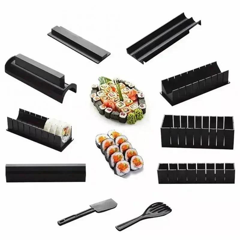 Sushi Rullar Och Skärsats – Praktiskt Sushi Kit Med Mallar Och Tillbehör