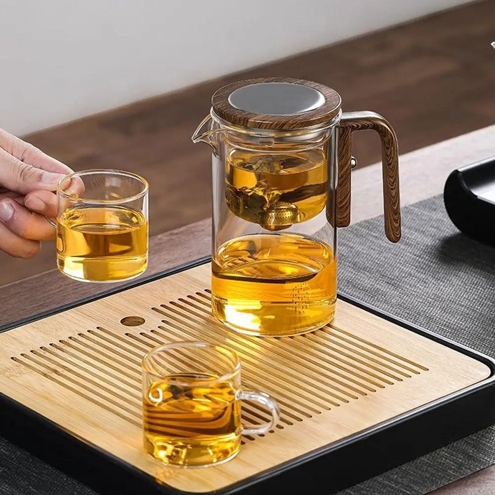 TranquilSip Tekanna – Magnetisk Växel Filter Glas Teapot