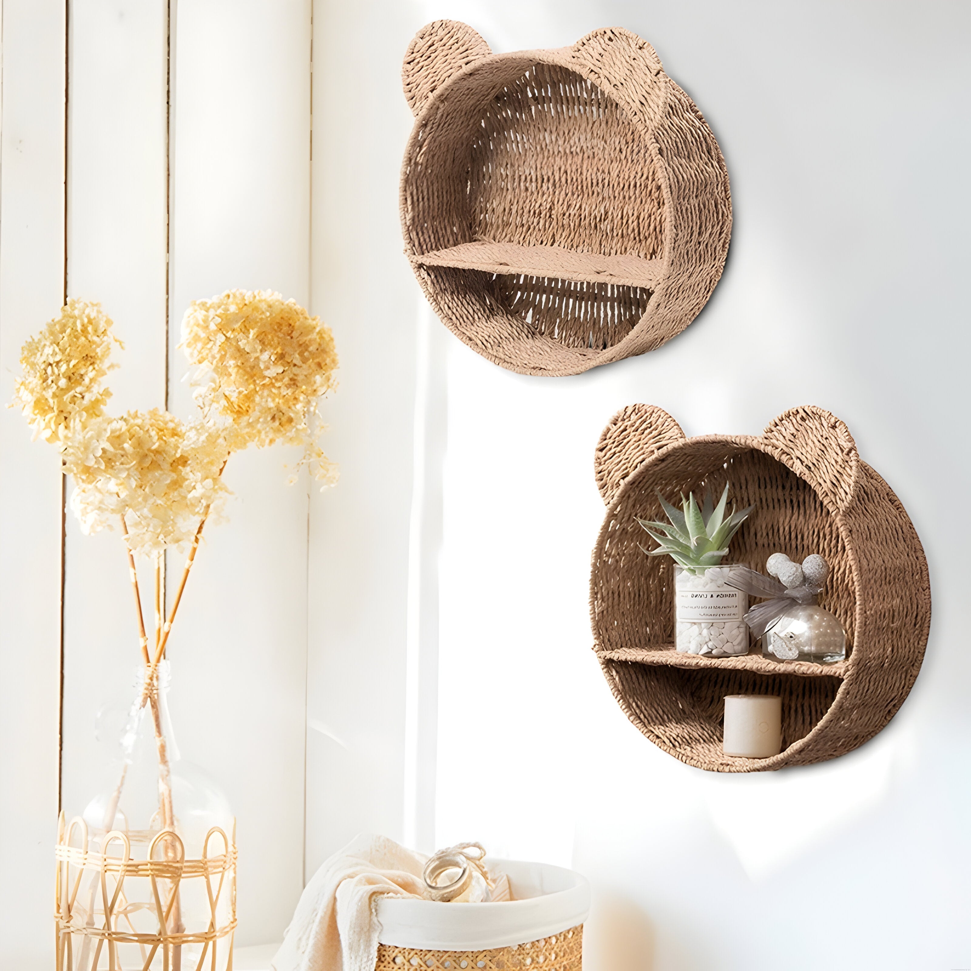 NestWoven – Handvävd strågkorg för stilren hemförvaring