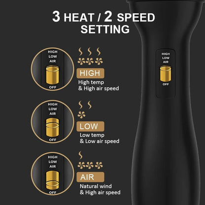 Hetluftborste &amp; Hårvolymizer