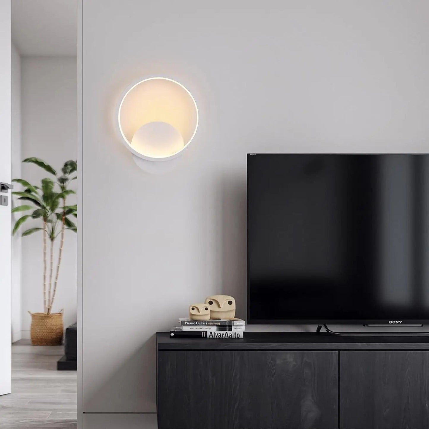 LED-vägglampa Rund – Stilren belysning för sovrum & hall