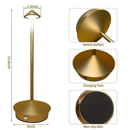 Bordslampa med USB Typ-C – Uppladdningsbar Ljus och Flexibel Belysning för Arbetsplats och Hem