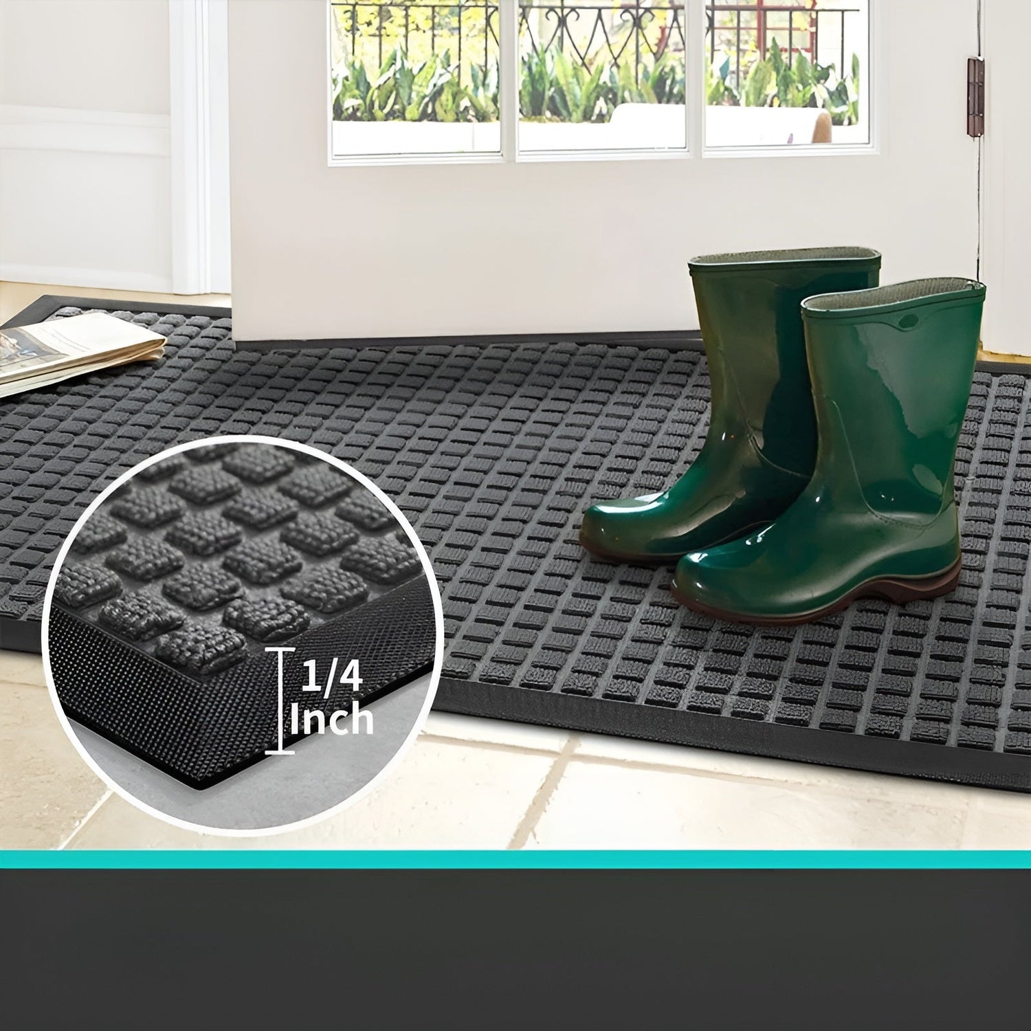 Stilren Dörrmatta - Högkvalitativ Smutsfångare för Inomhus och Utomhus