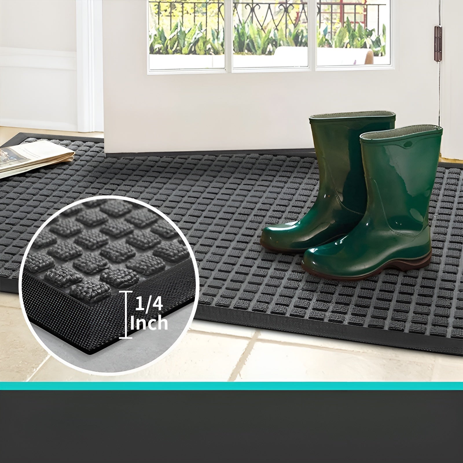 Stilren Dörrmatta - Högkvalitativ Smutsfångare för Inomhus och Utomhus