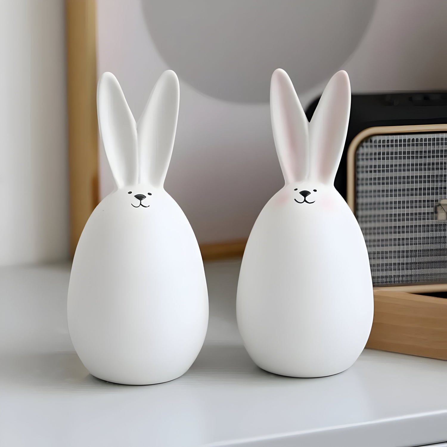 SnowBunny Dekor – Nordisk Keramisk Kanin Dekoration