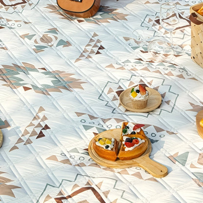 Picknickfilt med rutigt mönster – Vattentålig &amp; Fällbar | Idealisk för Park, Strand &amp; Camping