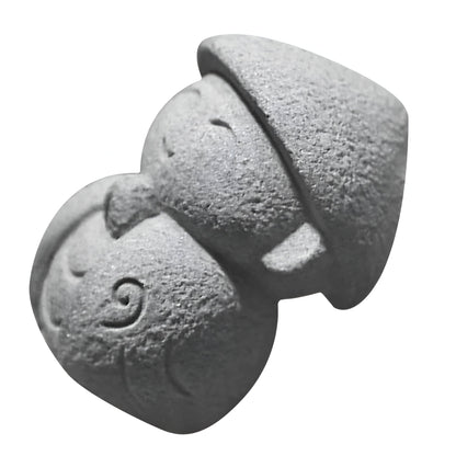 SatoriStone Dekor - 2st Japansk Sten Buddha Dekoration