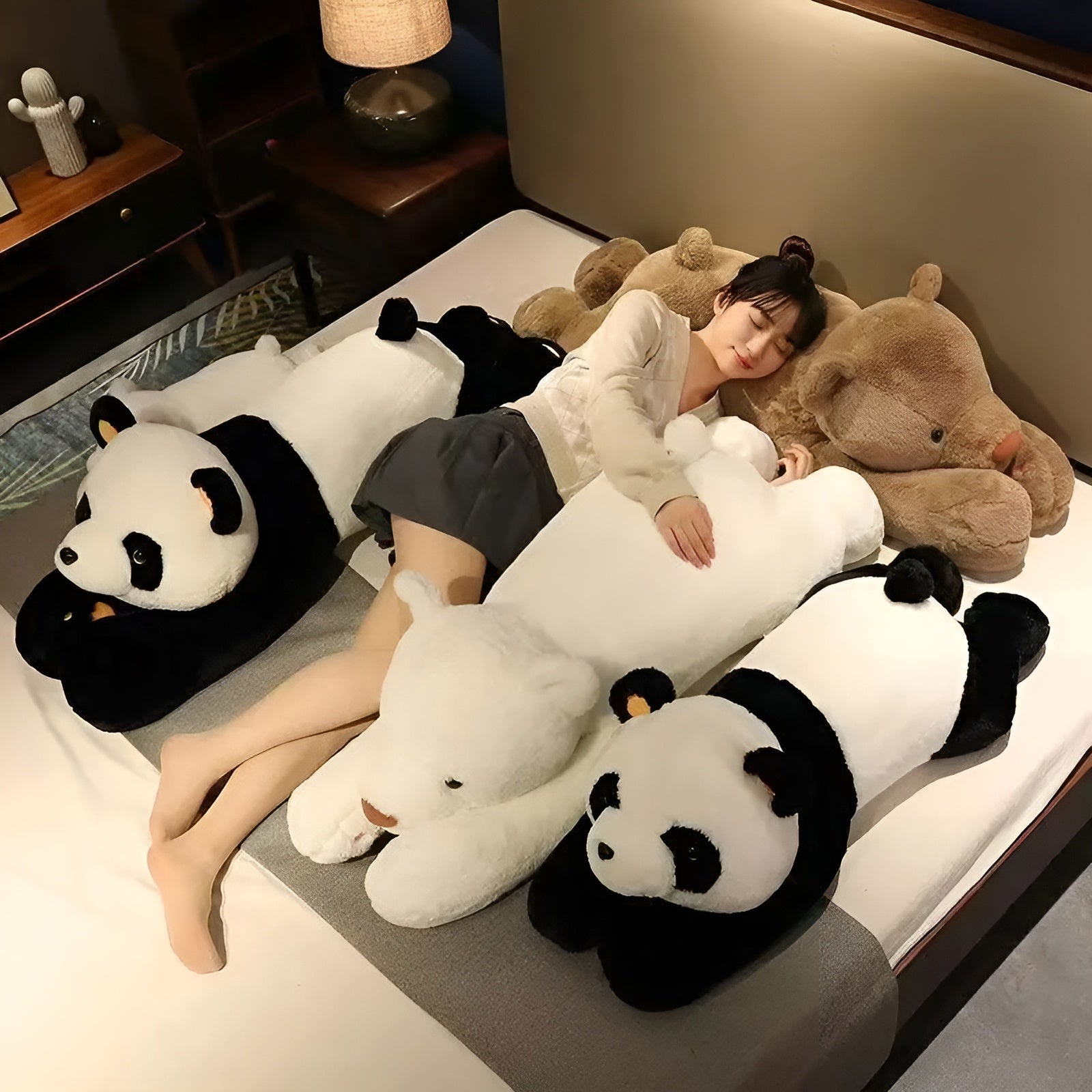 Giant Plush Panda – Mjuk Kramdjur för Kramar