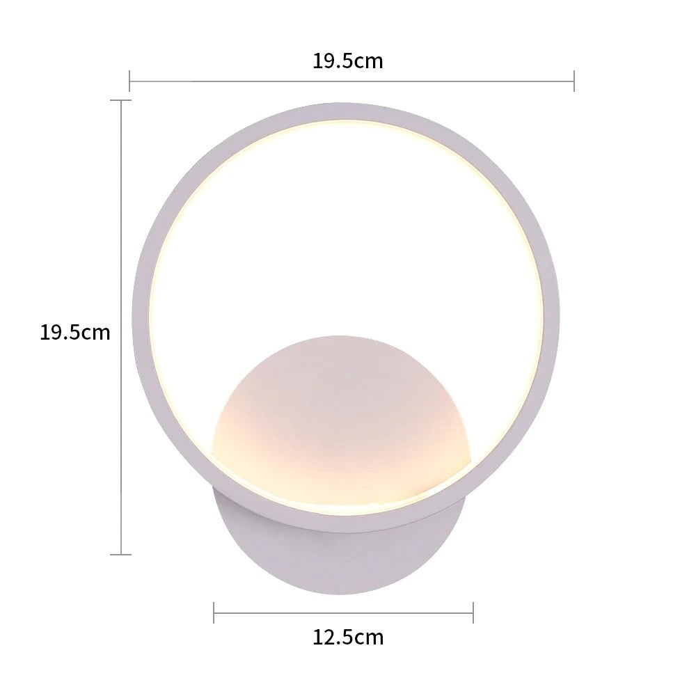 LED-vägglampa Rund – Stilren belysning för sovrum &amp; hall