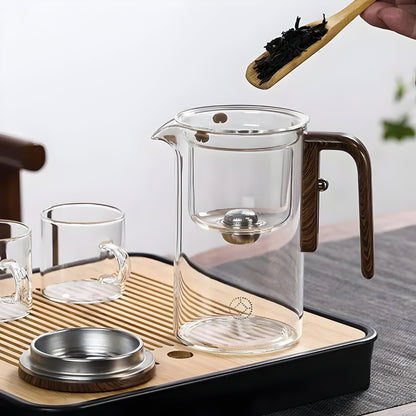 TranquilSip Tekanna – Magnetisk Växel Filter Glas Teapot