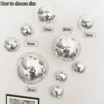 GlimmerArc Discokula – Metallisk Väggdiskokula