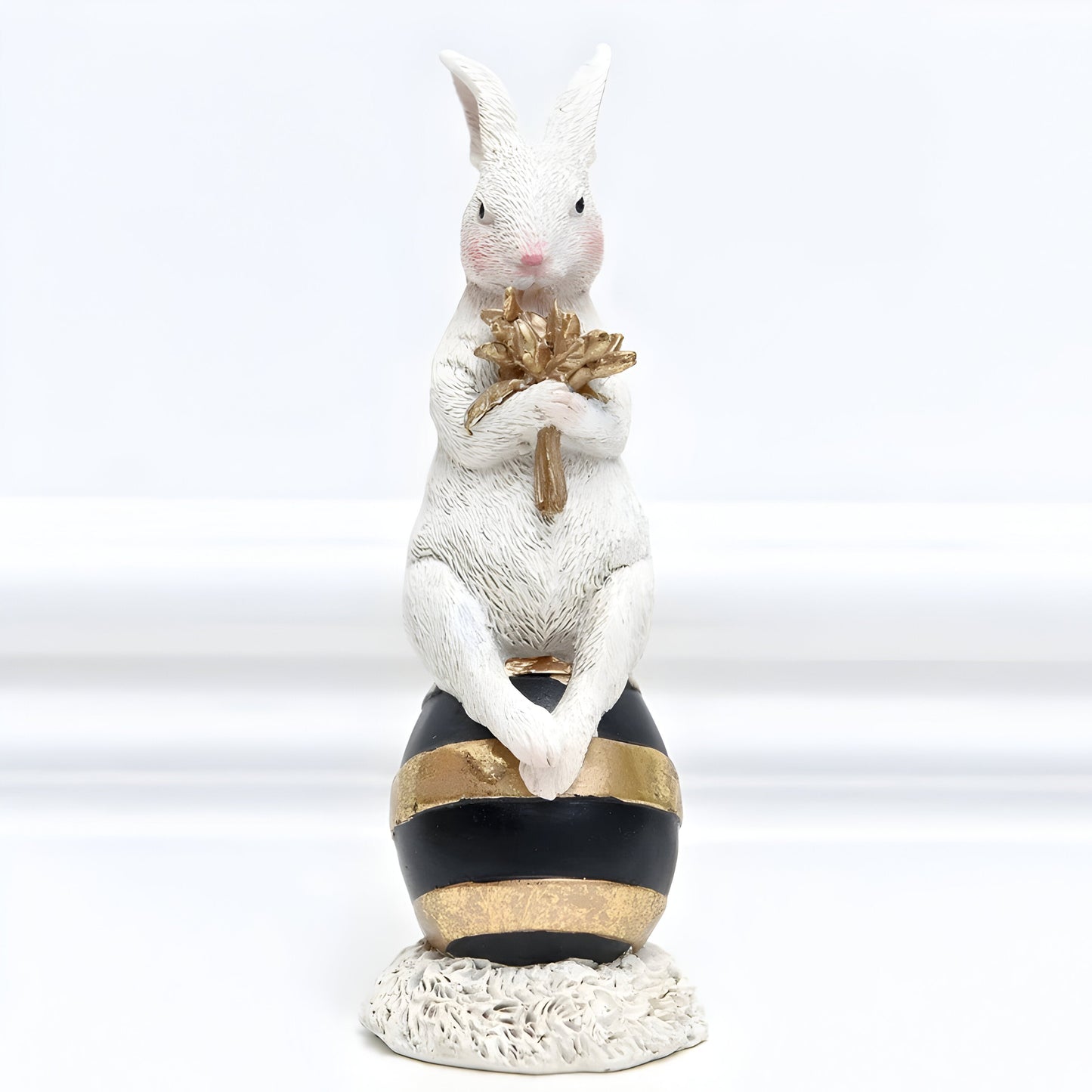 RegalRabbit Dekoration – Dekorativ Pastoral Palats Kaninfamilj Dekoration