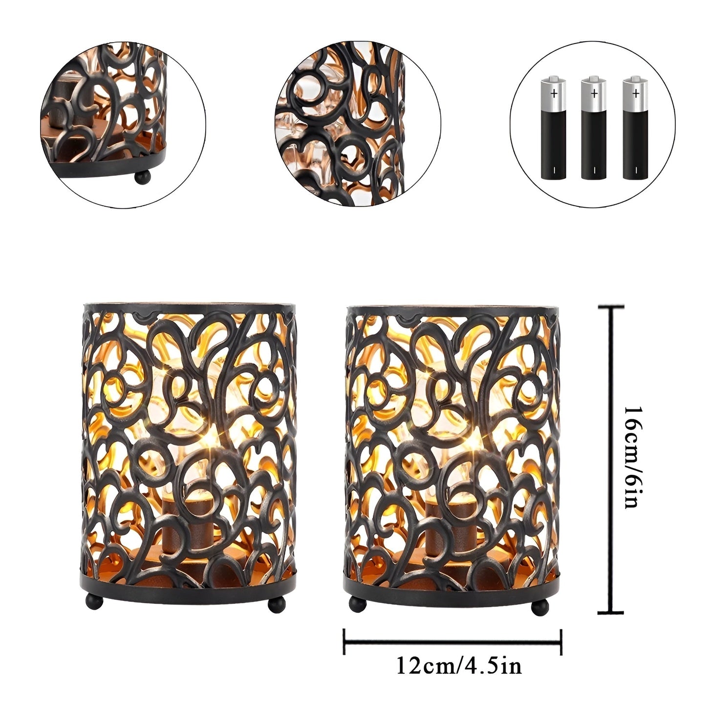 TwilightGlow Lampa - Modern Batteridriven Trådlös Lampa