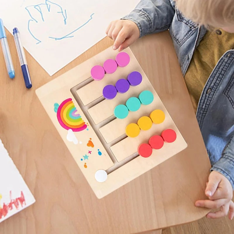 Trä Montessori Sorteringspussel - Utveckla Logiskt Tänkande för Barn