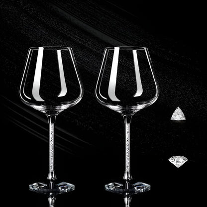 Kristallglas i 2-pack – Eleganta vinglas | Höga &amp; Lyxiga för fester &amp; evenemang