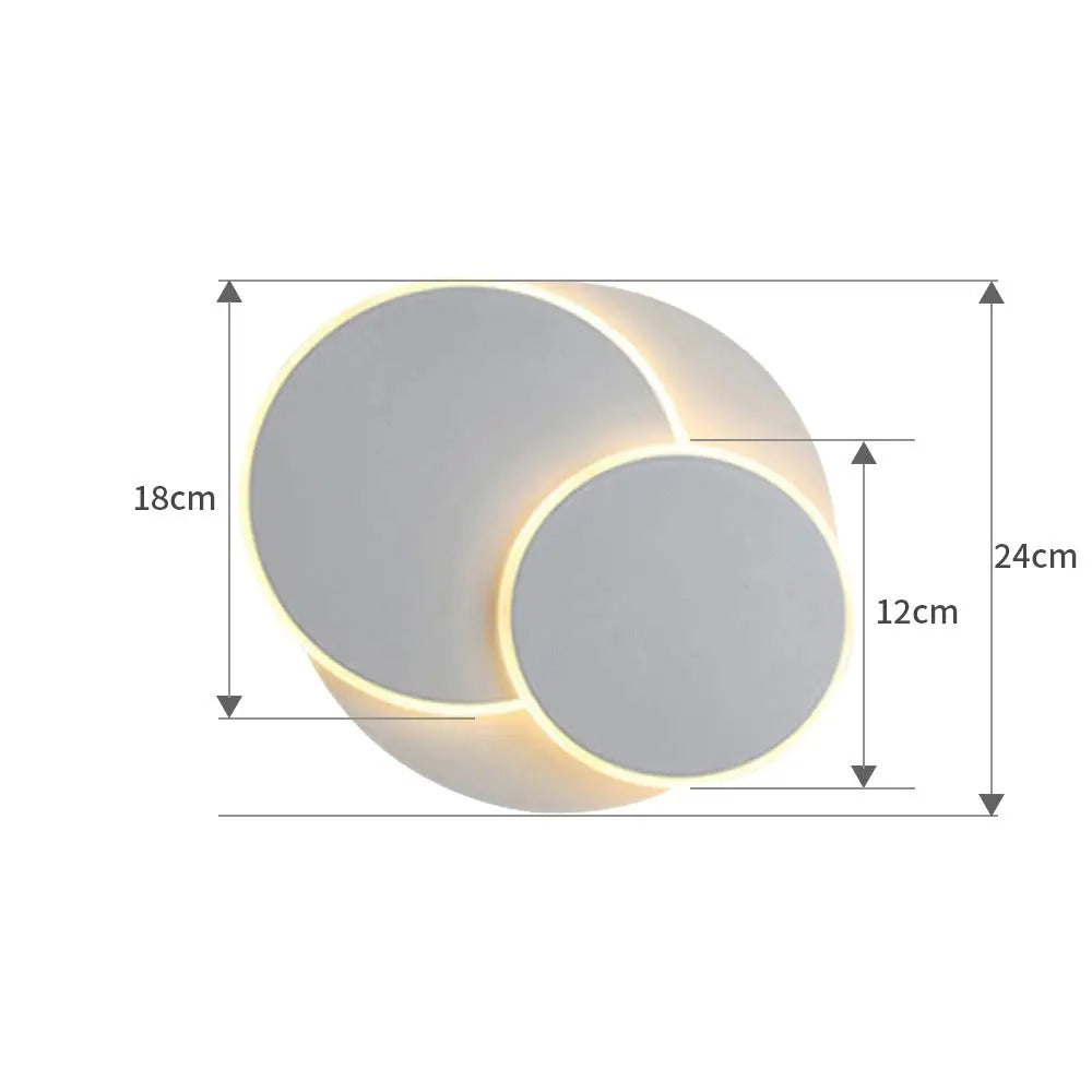 LED-vägglampa i modern design – 3-i-1 dekorationslampa &amp; vridbar | Inredningsbelysning