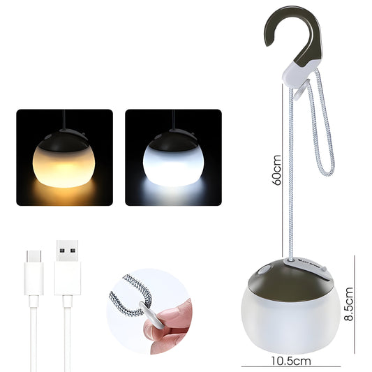 GlowTrek - LED-hänglampa, uppladdningsbar