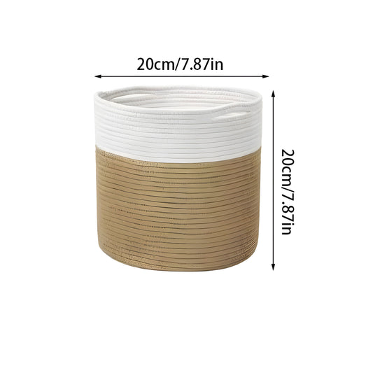 CottonCraft Korg - Fällbar Flätad Seilkorg