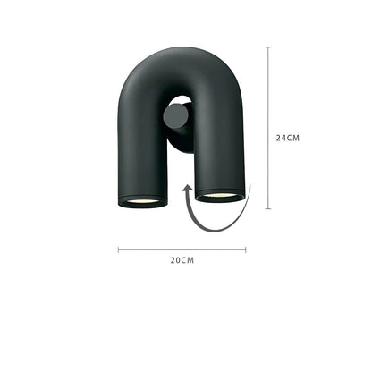 LuxeWave Light – Modern LED U-formad vägglampa