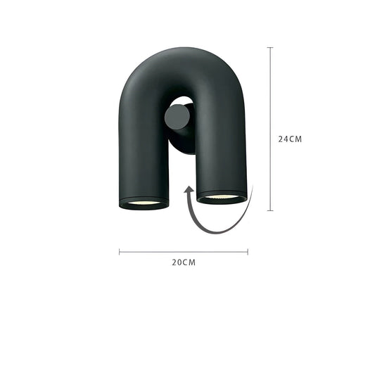 LuxeWave Light – Modern LED U-formad vägglampa