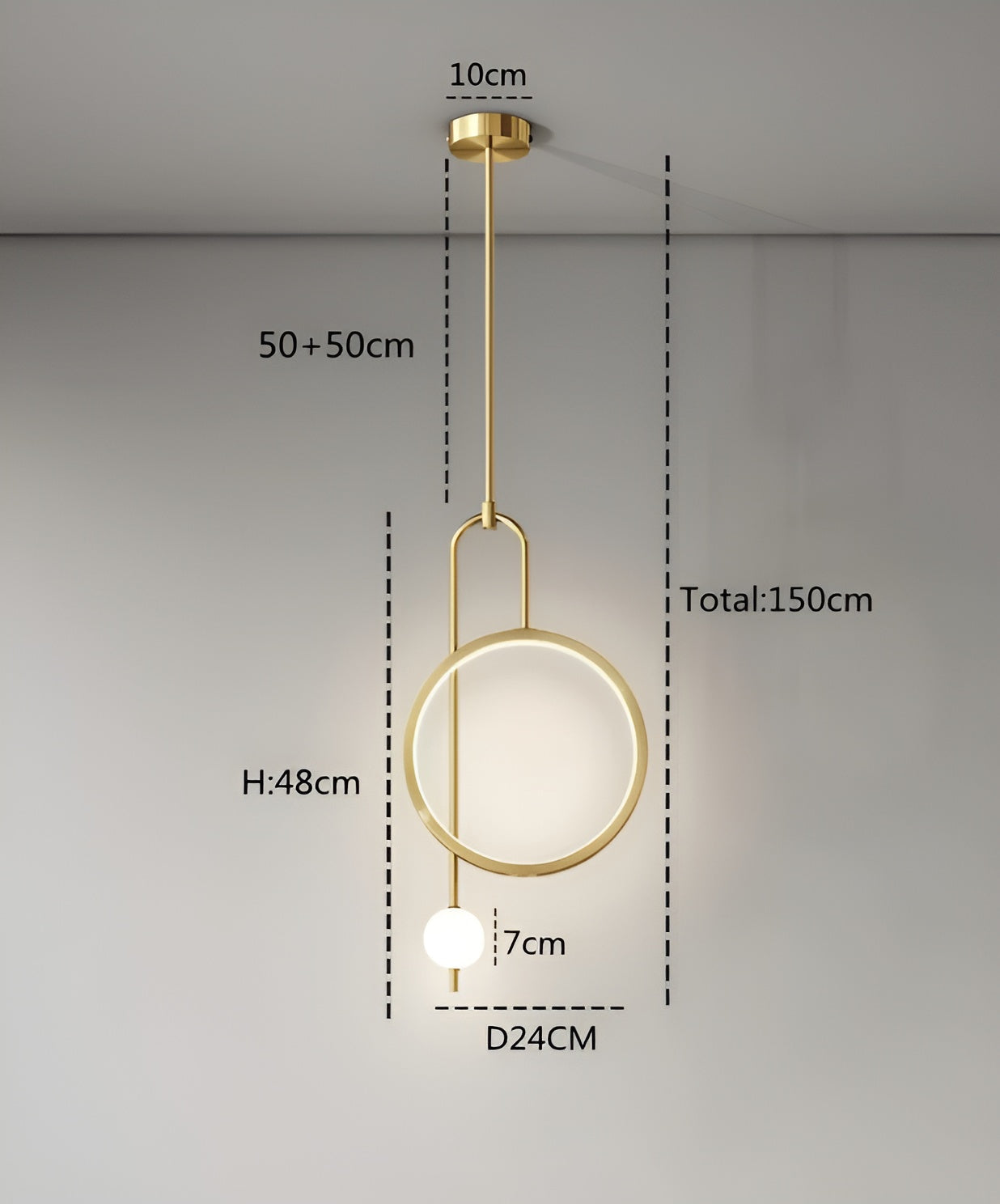 SereniRing Light - Modern LED Ring Taklampa