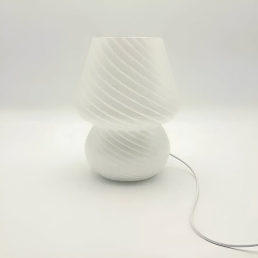 BedsideAura Lampa - Dekorativ Glasbordslampa