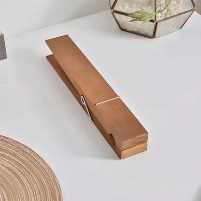 PineGrip Handdukshållare - Elegant badrumshanddukklämma av trä