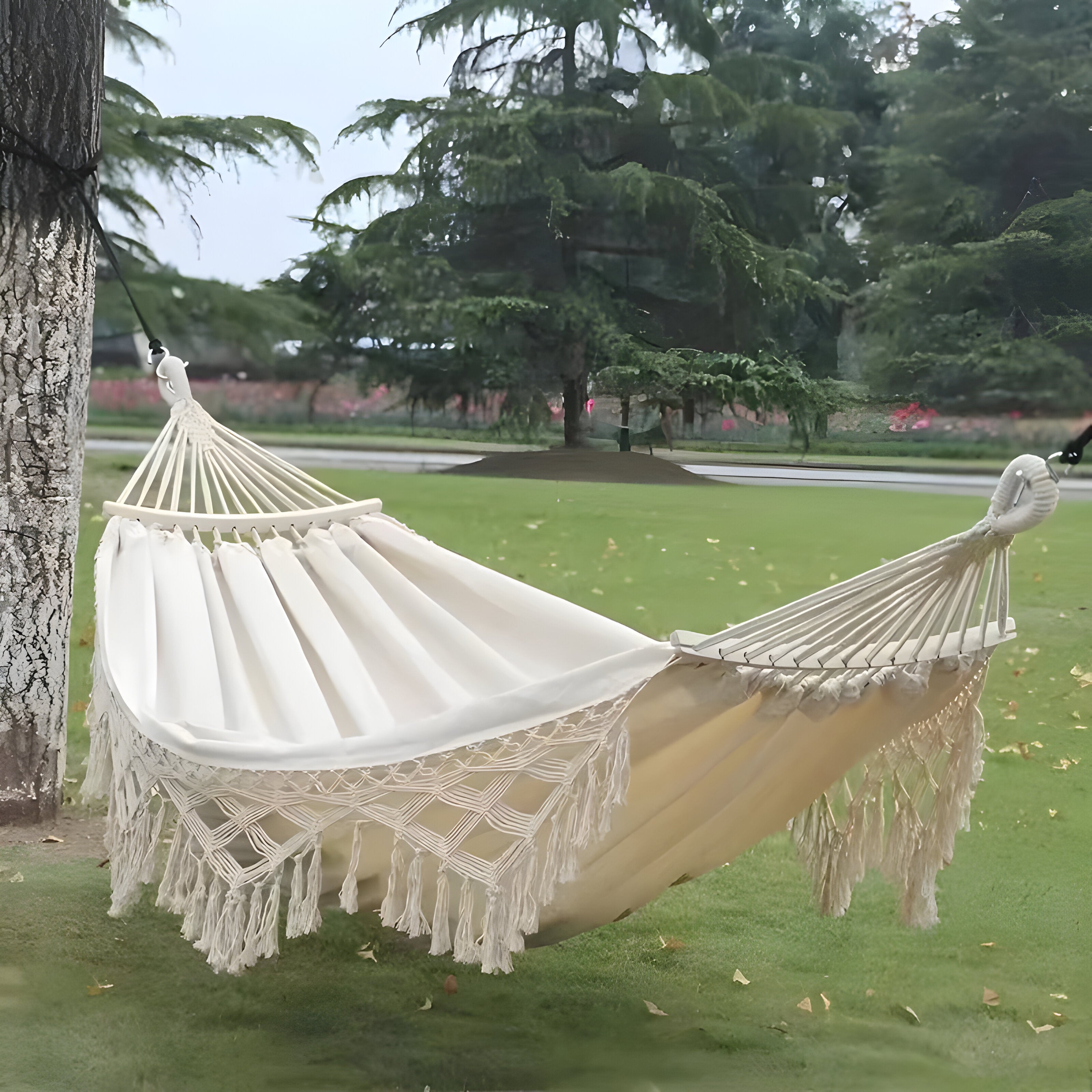 Svinghängmat – Fällbar, Mjuk och Perfekt för Inomhus- och Utomhusbruk