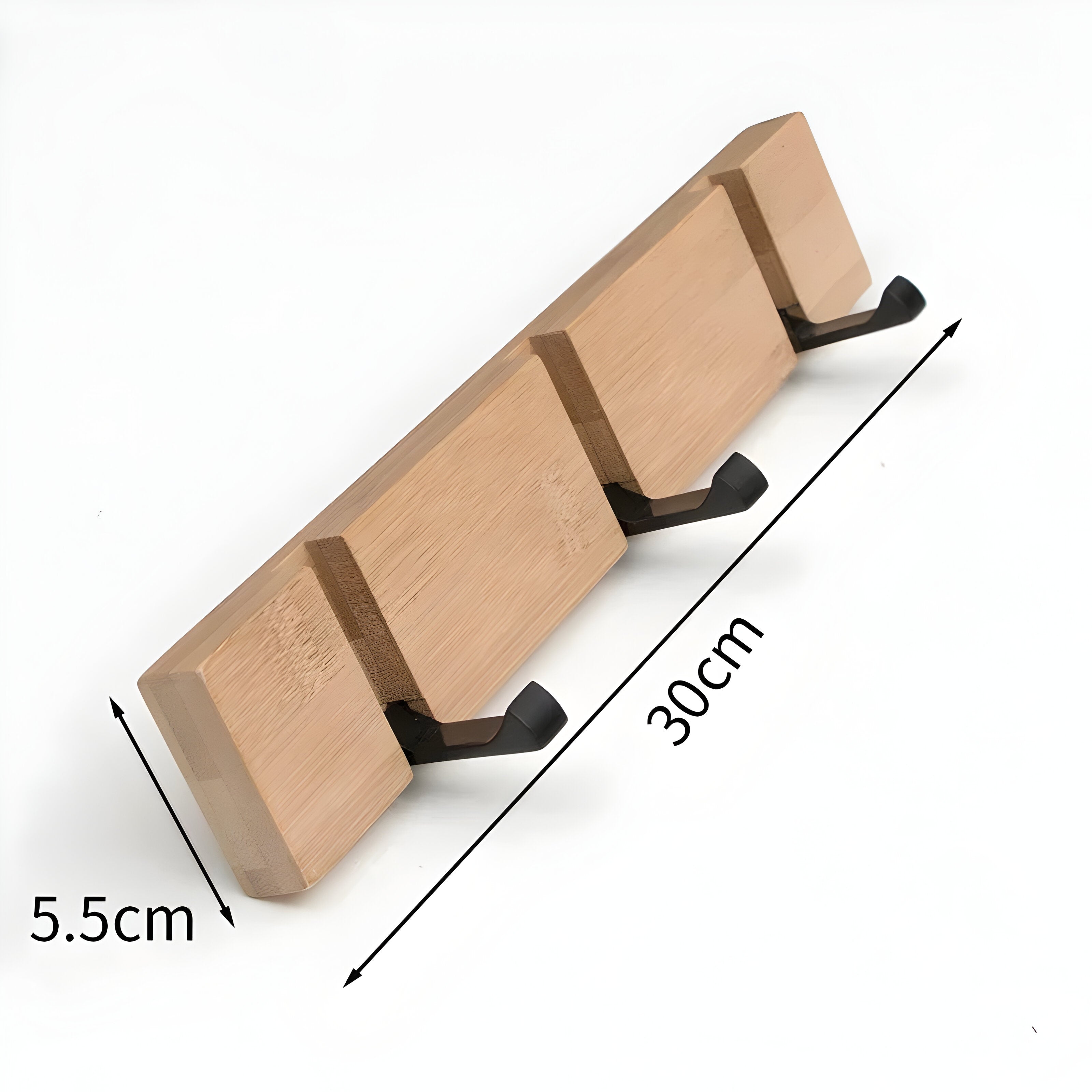 NordicHang Krok – Väggmonterad Träbadkroka