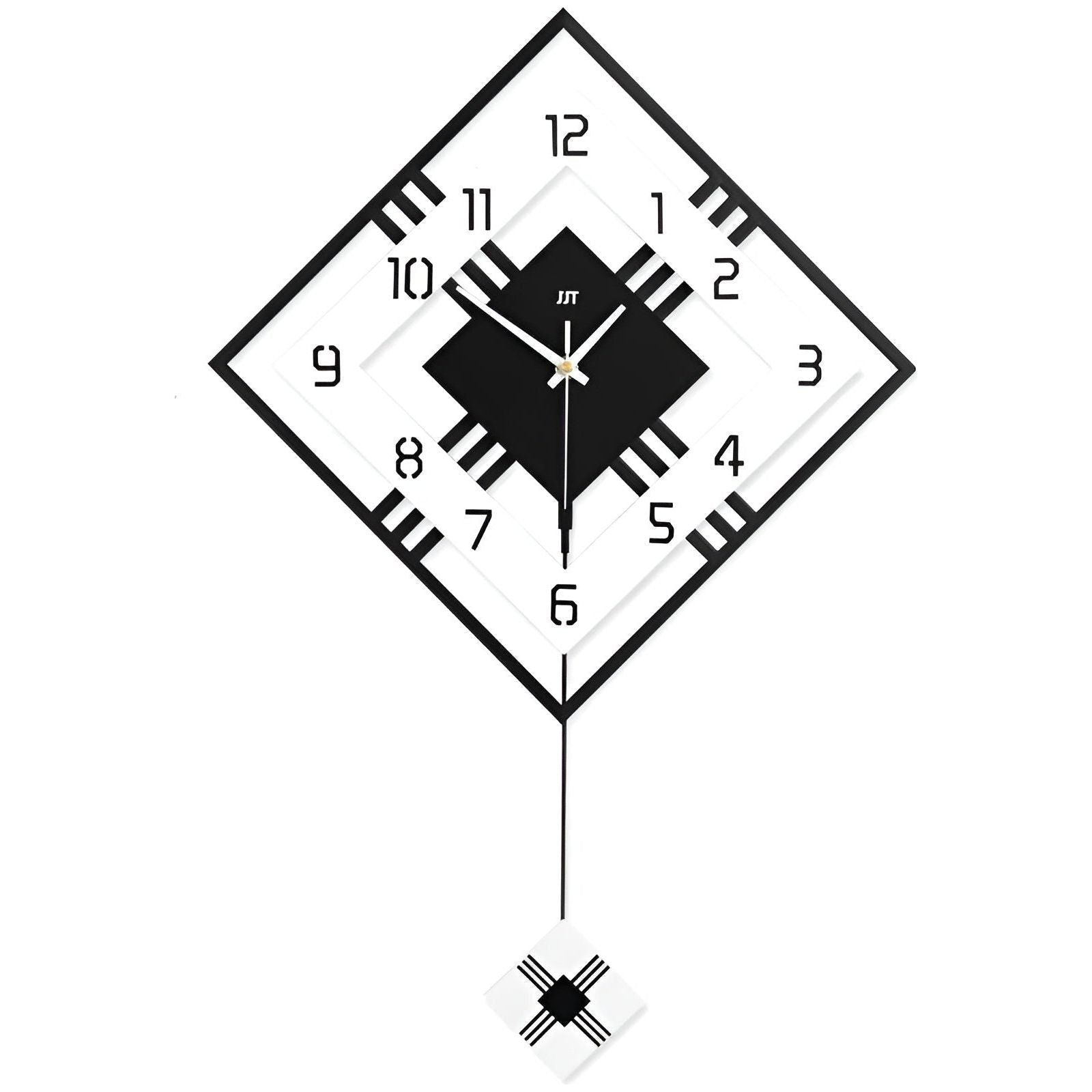 3DMinimalist Klocka - Minimalistisk Nordisk Fyrkantig Heminredning Väckarklocka