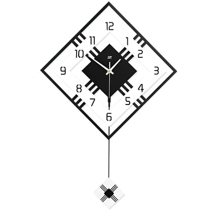 3DMinimalist Klocka - Minimalistisk Nordisk Fyrkantig Heminredning Väckarklocka