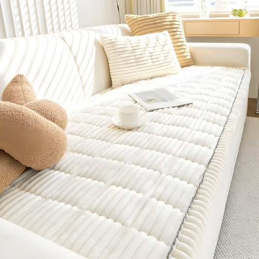 Kord Sofföverdrag – Tjockt, Rutsksäkert och Dekorativt | Perfekt Skydd för Soffa
